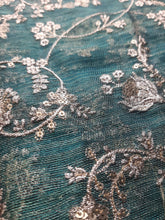 Load image into Gallery viewer, Mariab Fabric Embroidered Zari Net