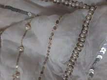 Load image into Gallery viewer, Branded Fabric Chiffon Pearl Embellished