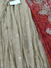 Load image into Gallery viewer, Mariab Saree Embroidered Chiffon