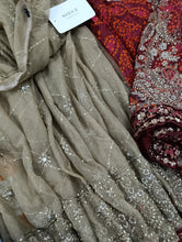 Load image into Gallery viewer, Mariab Saree Embroidered Chiffon