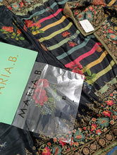 Load image into Gallery viewer, Mariab Saree Ready to Wear Pure Charemuse Silk complete