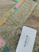 Load image into Gallery viewer, Mariab Duppta Ready to wear stick on Mukesh