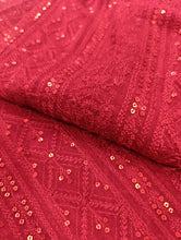 Load image into Gallery viewer, Mariab Fabric Luxe Chiffon Embroidered