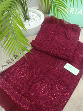 Load image into Gallery viewer, Mariab Fabric Luxe Chiffon Embroidered