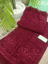Load image into Gallery viewer, Mariab Fabric Luxe Chiffon Embroidered