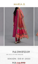 Load image into Gallery viewer, Mariab Duppta Ready to wear Silk Chunri Printed