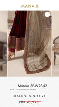Load image into Gallery viewer, Mariab Fabric Embriodered Zari Net
