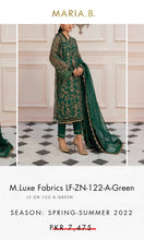 Load image into Gallery viewer, Mariab Fabric Embroidered Zari Net