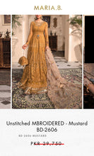 Load image into Gallery viewer, Mariab Frock Embroidered Chiffon