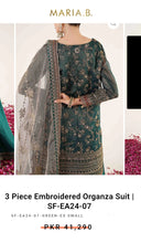 Load image into Gallery viewer, Mariab Fabric Embroidered Zari Net