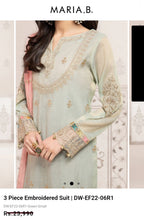 Load image into Gallery viewer, Mariab Duppta Embroidered Chiffon