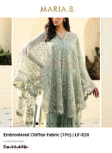 Load image into Gallery viewer, Mariab Fabric Luxe Embroidered Chiffon