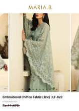 Load image into Gallery viewer, Mariab Fabric Luxe Embroidered Chiffon