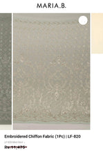 Load image into Gallery viewer, Mariab Fabric Luxe Embroidered Chiffon