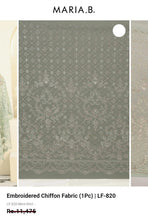 Load image into Gallery viewer, Mariab Fabric Luxe Embroidered Chiffon