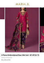 Load image into Gallery viewer, Mariab Shalwar Ready to Wear Embroidered Raw Silk