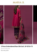 Load image into Gallery viewer, Mariab Shalwar Ready to Wear Embroidered Raw Silk