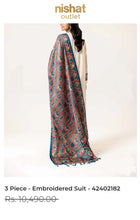 Load image into Gallery viewer, Nishat 2-Piece Embroidered Satin