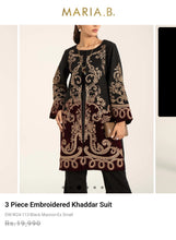 Load image into Gallery viewer, Mariab 3-Piece Ready to Wear Velvet Appliqued