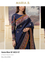 Load image into Gallery viewer, Mariab Saree Ready to Wear Banarsi Style
