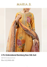 Load image into Gallery viewer, Mariab 2-Piece Ready to Wear Raw silk