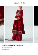 Load image into Gallery viewer, Mariab Frock Velvet Ready to wear