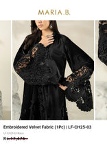 Load image into Gallery viewer, Mariab Fabric Luxe Embroidered Velvet