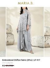Load image into Gallery viewer, Mariab Shirt Luxe Embroidered Chiffon