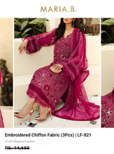 Load image into Gallery viewer, Mariab 2-Piece Luxe Embroidered Chiffon