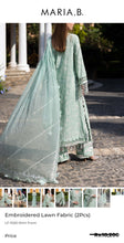 Load image into Gallery viewer, Mariab Luxe 2-Piece Embroidered Lawn