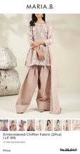 Load image into Gallery viewer, Mariab Luxe 2-Piece Embroidered Chiffon