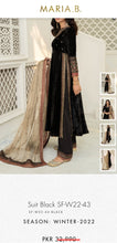 Load image into Gallery viewer, Mariab Fabric Embriodered Zari Net