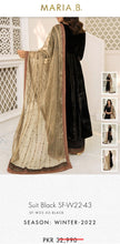 Load image into Gallery viewer, Mariab Fabric Embriodered Zari Net
