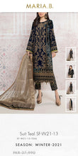 Load image into Gallery viewer, Mariab Fabric Embriodered Zari Net
