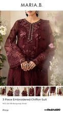 Load image into Gallery viewer, MariaB 4-Piece Mbroidered chiffon