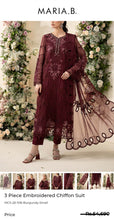 Load image into Gallery viewer, MariaB 4-Piece Mbroidered chiffon