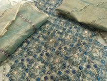 Load image into Gallery viewer, Branded Shirt Embroidered Zari net