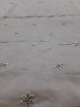 Load image into Gallery viewer, Republic Embroidered Rawsilk Fabric