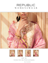 Load image into Gallery viewer, Republic Embroidered Rawsilk Fabric