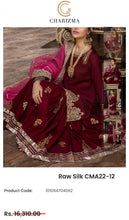 Load image into Gallery viewer, Charizma Fabric Plain Raw Silk