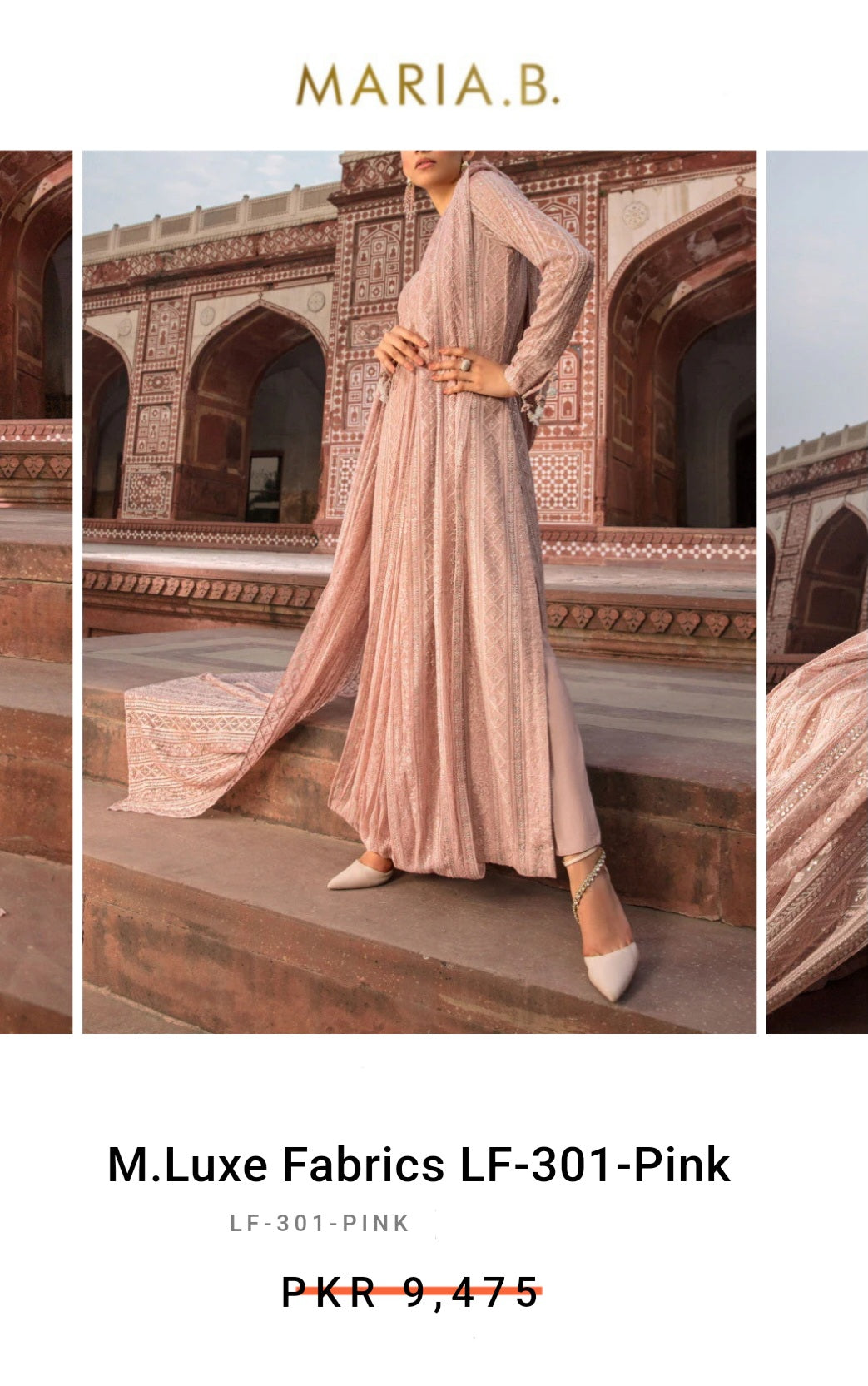 Mariab Fabric Luxe Chiffon Embroidered