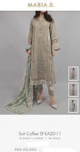 Mariab Fabric Embroidered Organza