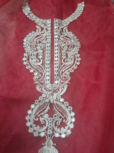 Saira Rizwan Neckline Foil work