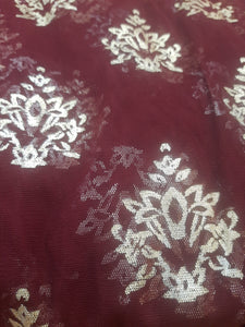 Mariab Fabric Foil Print Net