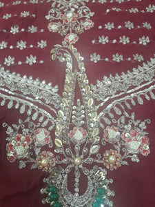 Mariab Panels & Sleeve Set Hand work