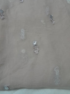 Mariab Fabric Foil Work Chiffon