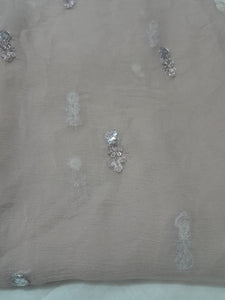 Mariab Fabric Foil Work Chiffon