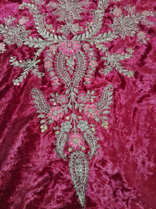 Mariab Panel or Neckline Velvet