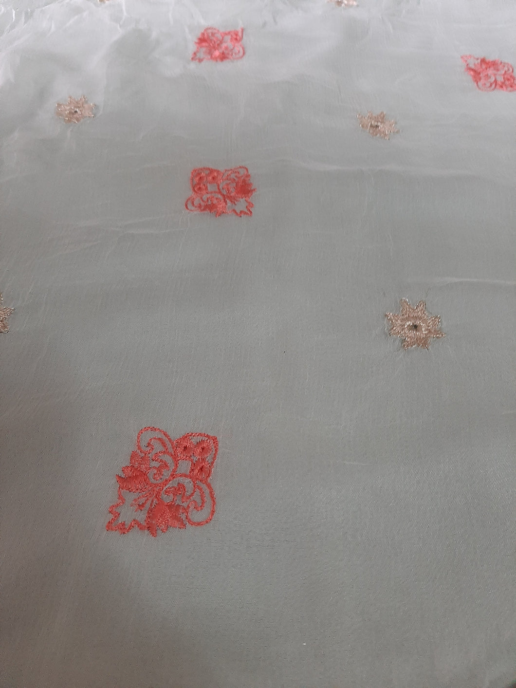 Branded Fabric Embriodered Chiffon