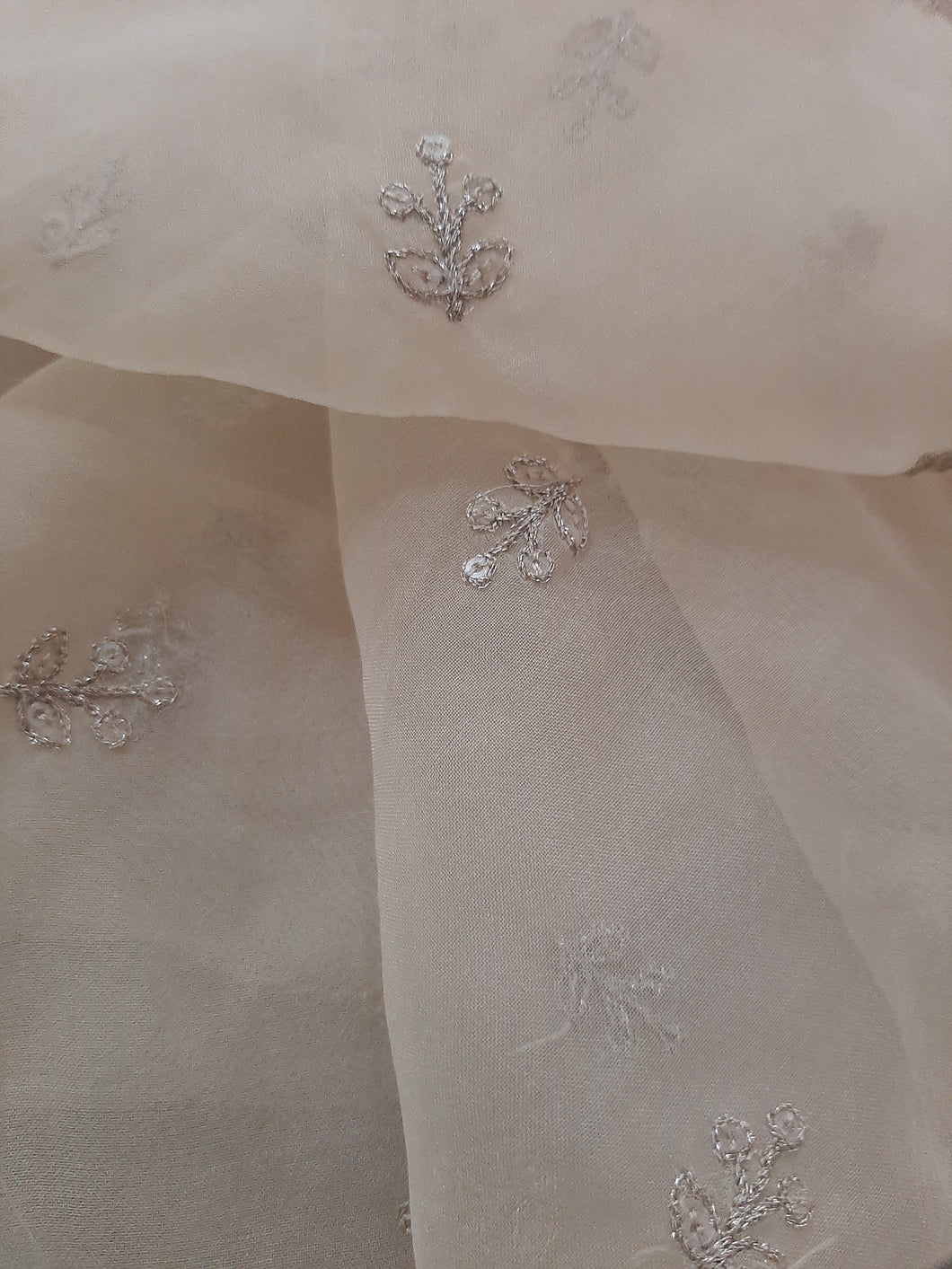 Mariab Fabric Embriodered Organza